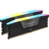 Corsair 64GB VENGEANCE RGB DDR5 6600MT/s DIMM Memory Kit (Black, 2 X 32GB)(Corsair 64gb Vengeance Rgb Ddr5 6600mt S Dimm Memory Kit Black 2 X 32gb)