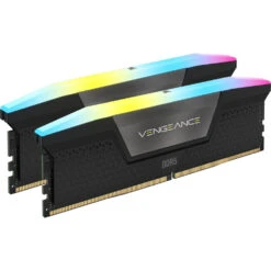 Corsair 64GB VENGEANCE RGB DDR5 6600MT/s DIMM Memory Kit (Black, 2 X 32GB)(Corsair 64gb Vengeance Rgb Ddr5 6600mt S Dimm Memory Kit Black 2 X 32gb)