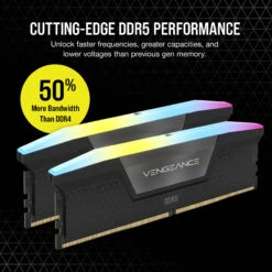 Corsair 64GB VENGEANCE RGB DDR5 6600MT/s DIMM Memory Kit (Black, 2 X 32GB)(Corsair 64gb Vengeance Rgb Ddr5 6600mt S Dimm Memory Kit Black 2 X 32gb) -Celestron Shop 1708606137 IMG 2193616