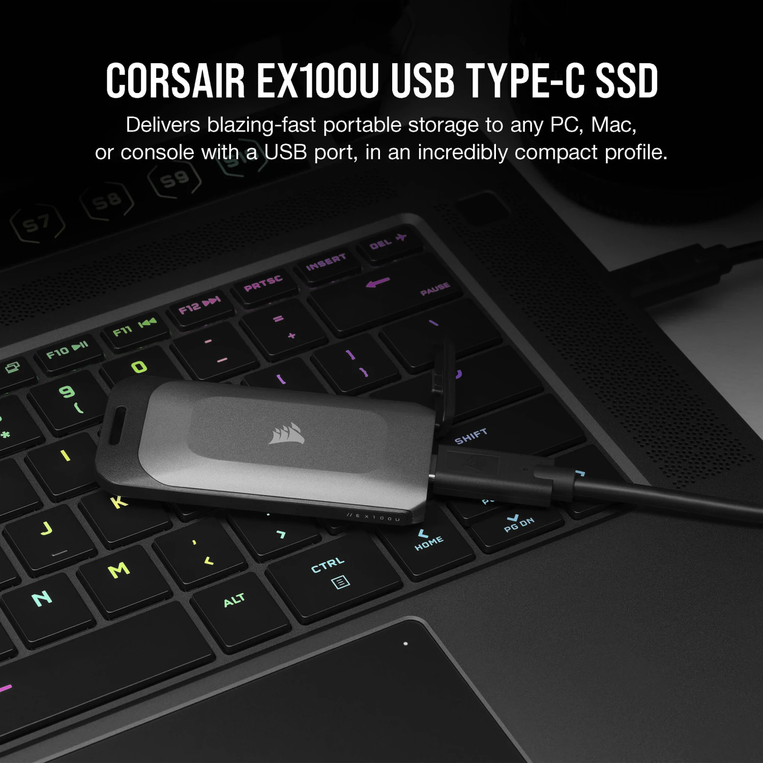 Corsair 4TB EX100U Portable Solid State USB-C Storage Drive(Corsair 4tb Ex100u Portable Solid State Usb C Storage Drive) 4 Corsair 4TB EX100U Portable Solid State USB-C Storage Drive(Corsair 4tb Ex100u Portable Solid State Usb C Storage Drive) - Image 4