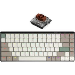 AZIO Cascade Slim TKL Wireless Hot-Swappable Mechanical Keyboard (Forest Light)(Azio Cascade Slim Tkl Wireless Hot Swappable Mechanical Keyboard Forest Light)