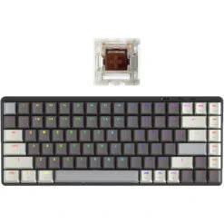 AZIO Cascade Slim TKL Wireless Hot-Swappable Mechanical Keyboard (Galaxy Dark)(Azio Cascade Slim Tkl Wireless Hot Swappable Mechanical Keyboard Galaxy Dark)