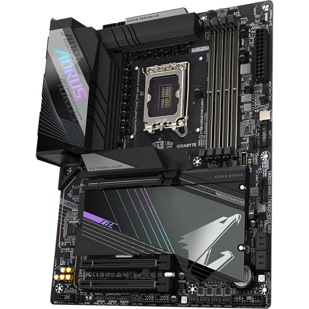 Gigabyte Z790 AORUS PRO X WIFI7 LGA1700 ATX Motherboard (Black)(Gigabyte Z790 Aorus Pro X Wifi7 Lga1700 Atx Motherboard Black) 3 Gigabyte Z790 AORUS PRO X WIFI7 LGA1700 ATX Motherboard (Black)(Gigabyte Z790 Aorus Pro X Wifi7 Lga1700 Atx Motherboard Black) - Image 3