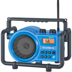 Sangean BB-100 Ultra-Rugged Portable Bluetooth Speaker With AM/FM Radio (Blue)(Sangean Bb 100 Ultra Rugged Portable Bluetooth Speaker With Am Fm Radio Blue)