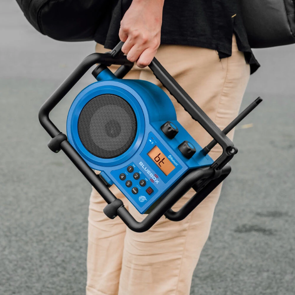 Sangean BB-100 Ultra-Rugged Portable Bluetooth Speaker With AM/FM Radio (Blue)(Sangean Bb 100 Ultra Rugged Portable Bluetooth Speaker With Am Fm Radio Blue) 4 Sangean BB-100 Ultra-Rugged Portable Bluetooth Speaker With AM/FM Radio (Blue)(Sangean Bb 100 Ultra Rugged Portable Bluetooth Speaker With Am Fm Radio Blue) - Image 4