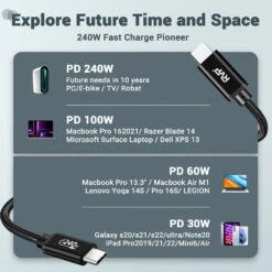 RVP+ 6' USB-C 2.0 Charging Cable (Black, 2-Pack)(Rvp 6 Usb C 2 0 Charging Cable Black 2 Pack) -Celestron Shop 1709052370 IMG 2197256