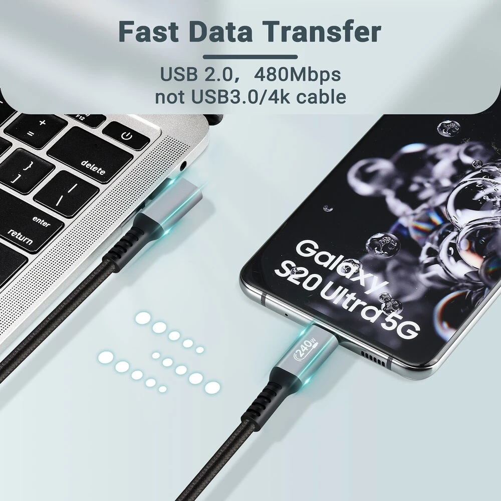 RVP+ 3' USB-C 3.2 Gen 2x2 Right-Angle Cable (Gray, 2-Pack)(Rvp 3 Usb C 3 2 Gen 2x2 Right Angle Cable Gray 2 Pack) 5 RVP+ 3' USB-C 3.2 Gen 2x2 Right-Angle Cable (Gray, 2-Pack)(Rvp 3 Usb C 3 2 Gen 2x2 Right Angle Cable Gray 2 Pack) - Image 5