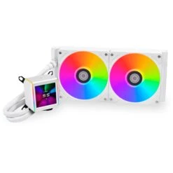 Lian Li Galahad II LCD 280 AIO CPU Liquid Cooler With Performance Fans (White)(Lian Li Galahad Ii Lcd 280 Aio Cpu Liquid Cooler With Performance Fans White)