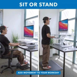 Mount-It! Electric Standing Desk Converter With 38" Desktop (White)(Mount It Electric Standing Desk Converter With 38 Desktop White) -Celestron Shop 1709568323 IMG 2201601