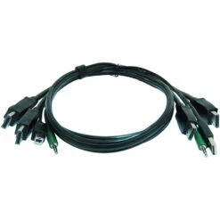IPGard KVM USB DisplayPort Cable With Audio, TAA Compliant (6')(Ipgard Kvm Usb Displayport Cable With Audio Taa Compliant 6)
