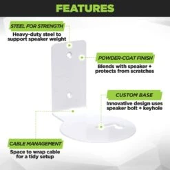 HIDEit Mounts Era 1 Wall Mount For Sonos Era 100 Speaker (Single)(Hideit Mounts Era 1 Wall Mount For Sonos Era 100 Speaker Single) -Celestron Shop 1711543540 IMG 2220015