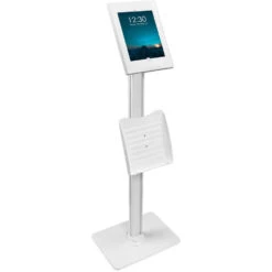 Mount-It! Anti-Theft Floor Stand With Document Holder For Apple IPad White(Mount It Anti Theft Floor Stand With Document Holder For Apple Ipad White)