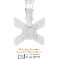 Mount-It! MI-4223W Retractable Motorized Ceiling TV Mount For 32 To 55" Displays (White)(Mount It Mi 4223w Retractable Motorized Ceiling Tv Mount For 32 To 55 Displays White) -Celestron Shop 1712575004 IMG 2227172