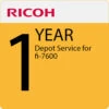 Ricoh 1-Year Depot Service For Fi-7600(Ricoh 1 Year Depot Service For Fi 7600)
