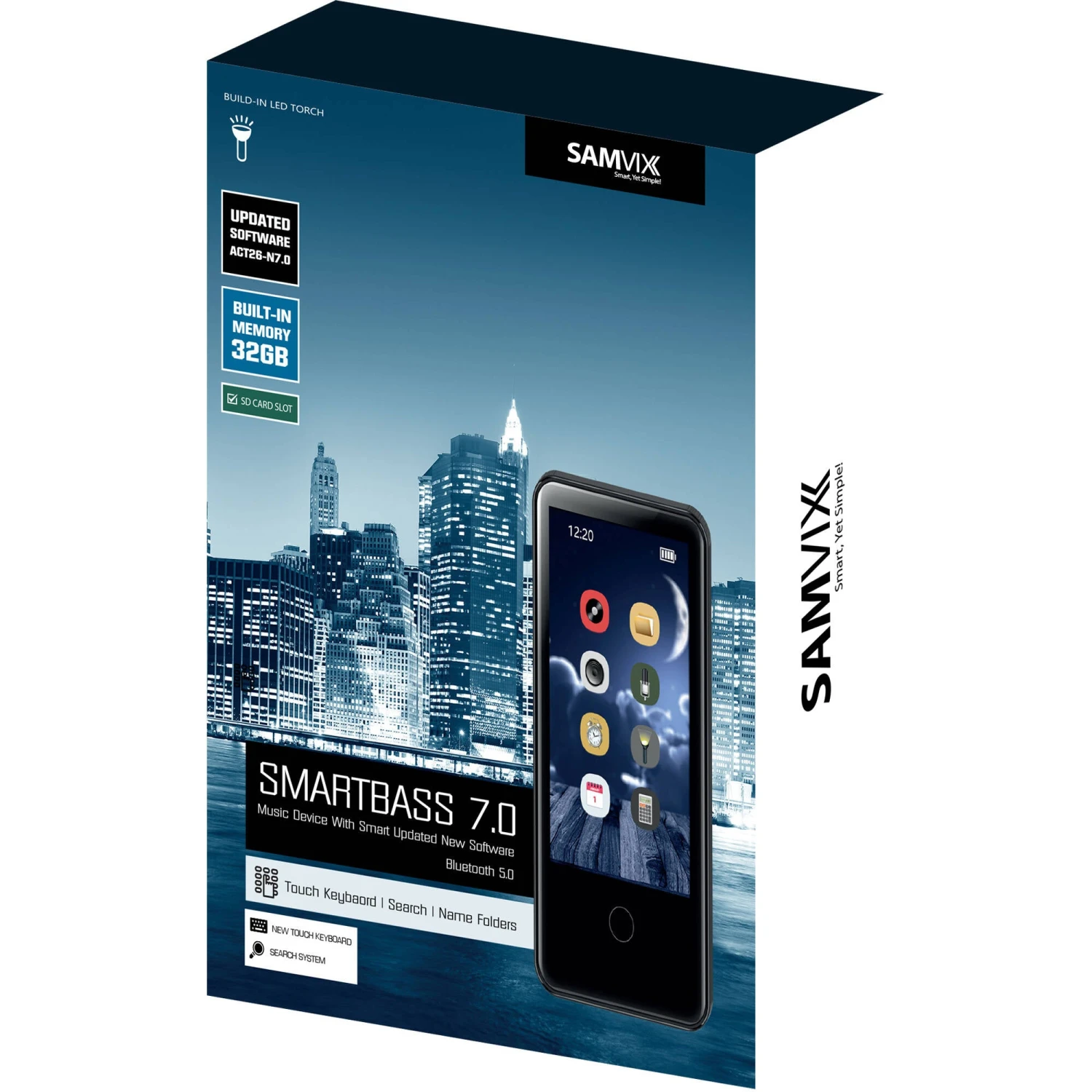 Samvix SmartBass 7.0 32GB MP3 Player (Silver)(Samvix Smartbass 7 0 32gb Mp3 Player Silver) 2 Samvix SmartBass 7.0 32GB MP3 Player (Silver)(Samvix Smartbass 7 0 32gb Mp3 Player Silver) - Image 2