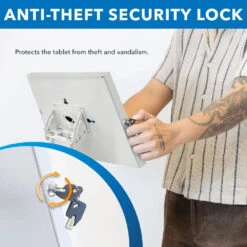 Mount-It! Anti-Theft Floor Stand With Document Holder For Apple IPad White(Mount It Anti Theft Floor Stand With Document Holder For Apple Ipad White) -Celestron Shop 1713191528 IMG 2232441