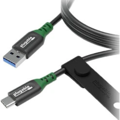 Plugable USB-C To USB-A 3.2 Gen 2 Male Cable (6.6')(Plugable Usb C To Usb A 3 2 Gen 2 Male Cable 6 6)