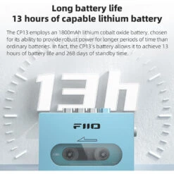 FiiO CP13 Portable Stereo Cassette Player (Sky Blue / Silver)(Fiio Cp13 Portable Stereo Cassette Player Sky Blue Silver) -Celestron Shop 1715854545 IMG 2247008