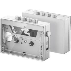 FiiO CP13 Portable Stereo Cassette Player (Transparent/Silver)(Fiio Cp13 Portable Stereo Cassette Player Transparent Silver)
