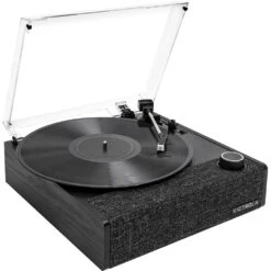 Victrola Eastwood II Manual Three-Speed Turntable With Bluetooth (Black)(Victrola Eastwood Ii Manual Three Speed Turntable With Bluetooth Black)