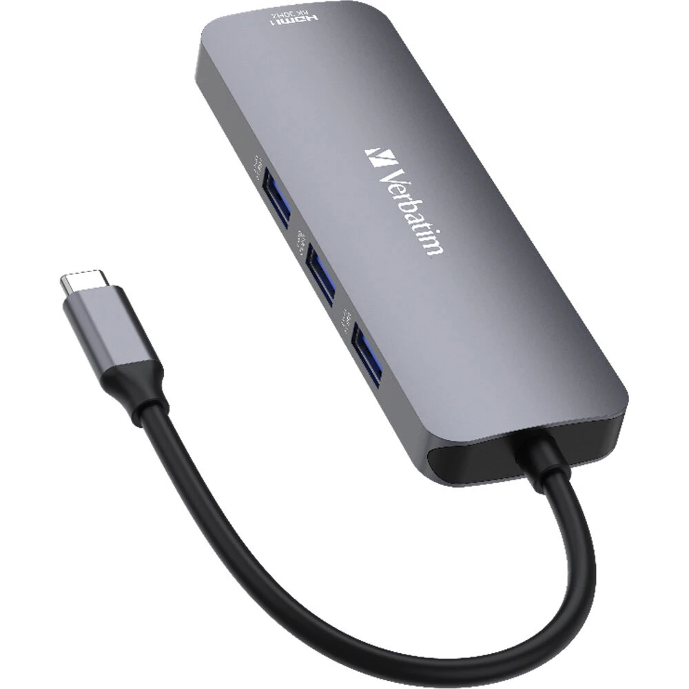 Verbatim 8-Port USB-C Pro CMH-08 Multiport Hub(Verbatim 8 Port Usb C Pro Cmh 08 Multiport Hub) 1 Verbatim 8-Port USB-C Pro CMH-08 Multiport Hub(Verbatim 8 Port Usb C Pro Cmh 08 Multiport Hub)