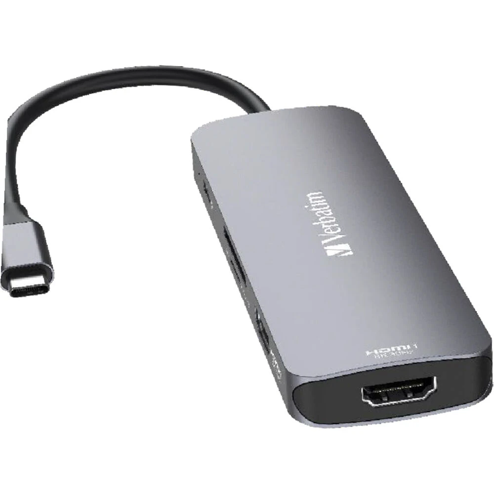 Verbatim 8-Port USB-C Pro CMH-08 Multiport Hub(Verbatim 8 Port Usb C Pro Cmh 08 Multiport Hub) 2 Verbatim 8-Port USB-C Pro CMH-08 Multiport Hub(Verbatim 8 Port Usb C Pro Cmh 08 Multiport Hub) - Image 2