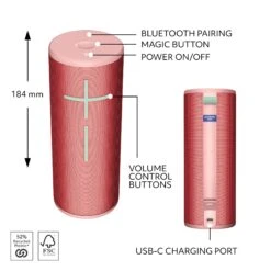 Ultimate Ears BOOM 4 Wireless Bluetooth Speaker (Red)(Ultimate Ears Boom 4 Wireless Bluetooth Speaker Red) -Celestron Shop 1719481293 IMG 2268830