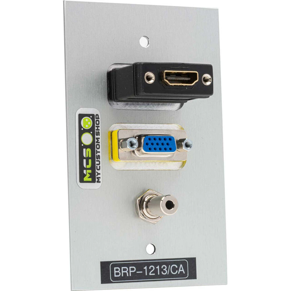 TecNec Board Room 1-Gang Wall Plate With Female HDMI, Female VGA & Female 3.5mm Stereo Jack (Clear)(Tecnec Board Room 1 Gang Wall Plate With Female Hdmi Female Vga Female 3 5mm Stereo Jack Clear) 2 TecNec Board Room 1-Gang Wall Plate With Female HDMI, Female VGA & Female 3.5mm Stereo Jack (Clear)(Tecnec Board Room 1 Gang Wall Plate With Female Hdmi Female Vga Female 3 5mm Stereo Jack Clear) - Image 2