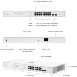 TP-Link Festa FS318GP 16-Port PoE+ Compliant Gigabit Managed Network Switch With SFP(Tp Link Festa Fs318gp 16 Port Poe Compliant Gigabit Managed Network Switch With Sfp) -Celestron Shop 1720463460 IMG 2281961