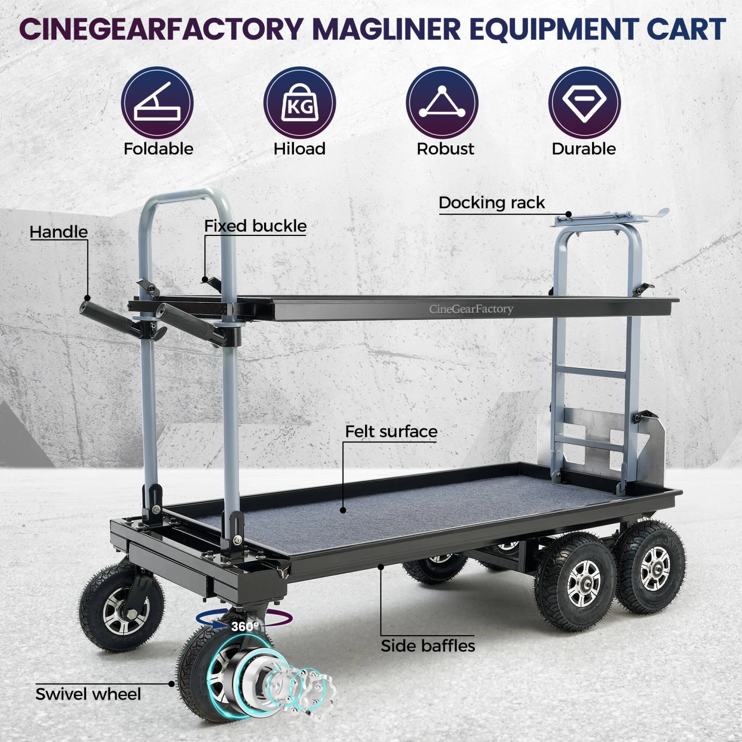CineGearFactory Magliner Equipment Cart (Large)(Cinegearfactory Magliner Equipment Cart Large) 2 CineGearFactory Magliner Equipment Cart (Large)(Cinegearfactory Magliner Equipment Cart Large) - Image 2