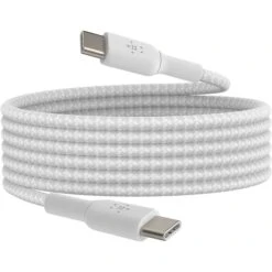 Belkin BoostCharge Braided 60W USB-C Cable (White, 6.6')(Belkin Boostcharge Braided 60w Usb C Cable White 6 6) -Celestron Shop 1723126532 IMG 2310913