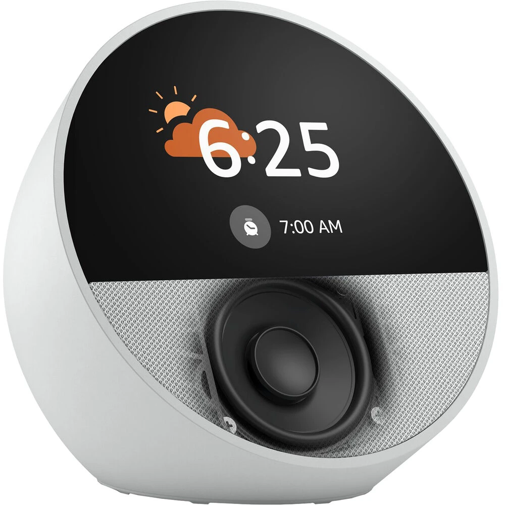 Amazon Echo Spot Smart Alarm Clock (2024 Edition, Glacier White)(Amazon Echo Spot Smart Alarm Clock 2024 Edition Glacier White) 1 Amazon Echo Spot Smart Alarm Clock (2024 Edition, Glacier White)(Amazon Echo Spot Smart Alarm Clock 2024 Edition Glacier White)