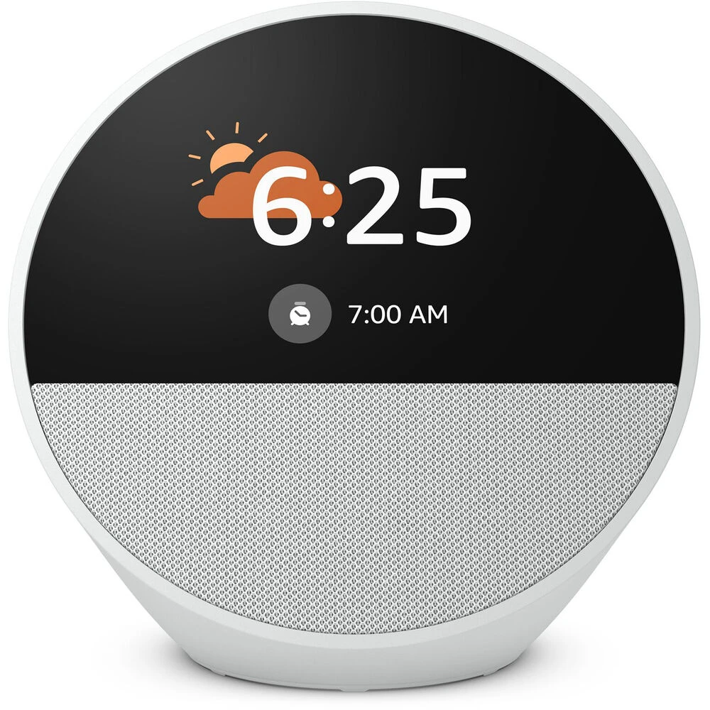 Amazon Echo Spot Smart Alarm Clock (2024 Edition, Glacier White)(Amazon Echo Spot Smart Alarm Clock 2024 Edition Glacier White) 2 Amazon Echo Spot Smart Alarm Clock (2024 Edition, Glacier White)(Amazon Echo Spot Smart Alarm Clock 2024 Edition Glacier White) - Image 2