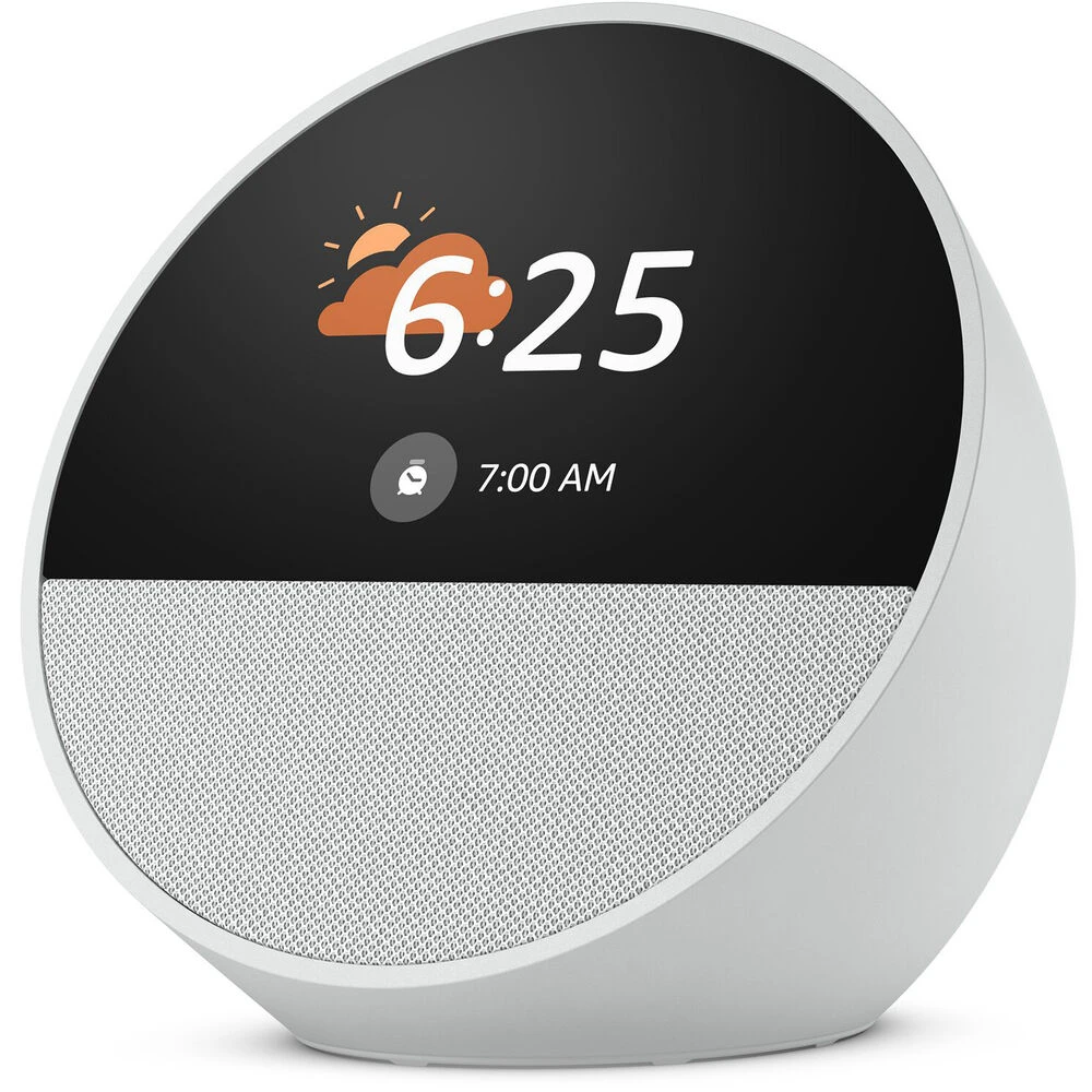 Amazon Echo Spot Smart Alarm Clock (2024 Edition, Glacier White)(Amazon Echo Spot Smart Alarm Clock 2024 Edition Glacier White) 3 Amazon Echo Spot Smart Alarm Clock (2024 Edition, Glacier White)(Amazon Echo Spot Smart Alarm Clock 2024 Edition Glacier White) - Image 3