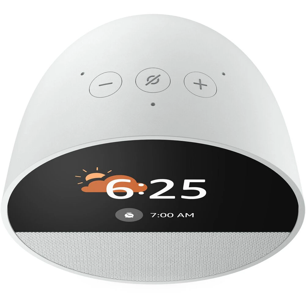 Amazon Echo Spot Smart Alarm Clock (2024 Edition, Glacier White)(Amazon Echo Spot Smart Alarm Clock 2024 Edition Glacier White) 4 Amazon Echo Spot Smart Alarm Clock (2024 Edition, Glacier White)(Amazon Echo Spot Smart Alarm Clock 2024 Edition Glacier White) - Image 4