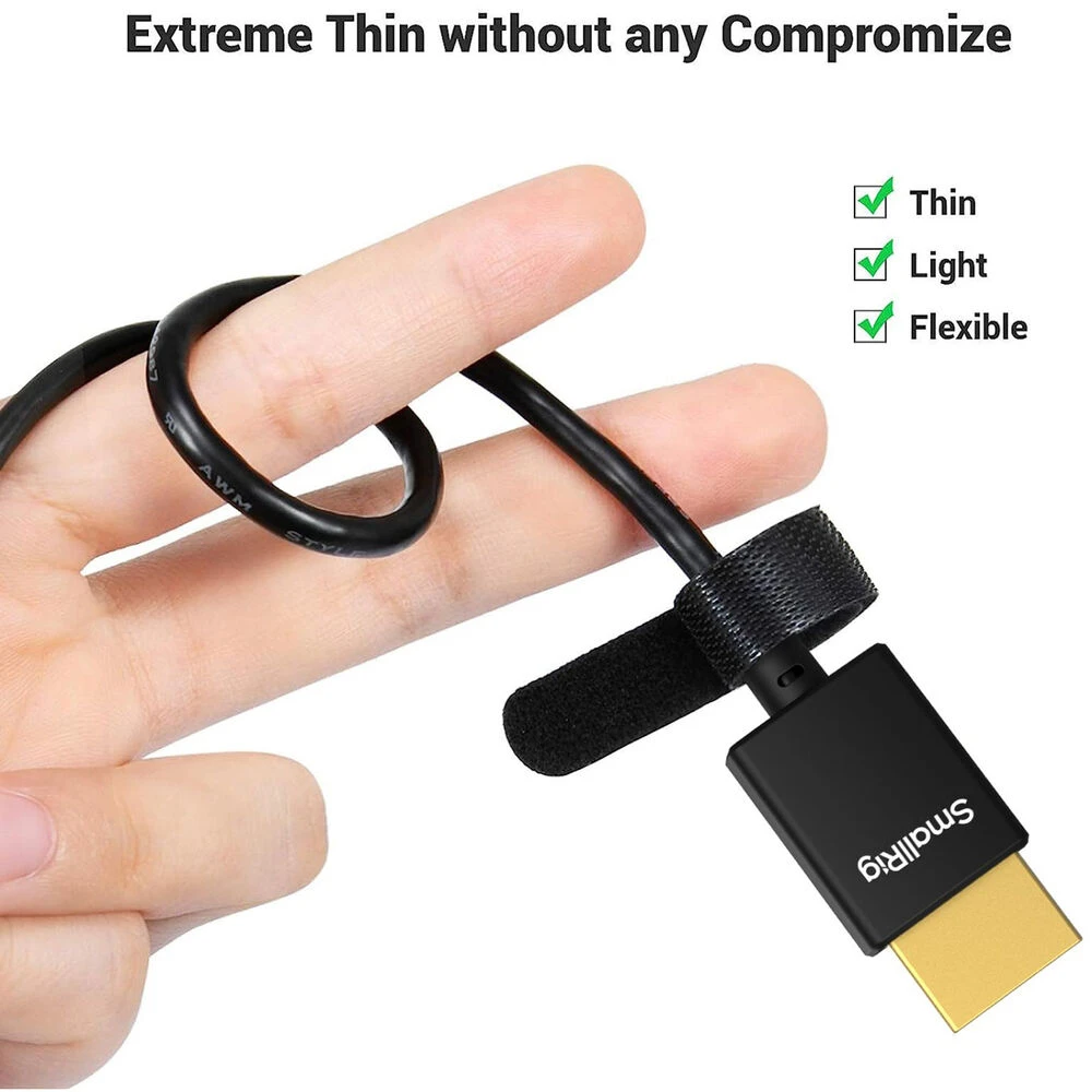 SmallRig HDMI Cable (3.3')(Smallrig Hdmi Cable 3 3) 3 SmallRig HDMI Cable (3.3')(Smallrig Hdmi Cable 3 3) - Image 3