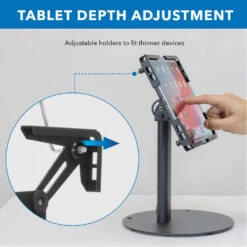 Mount-It! Universal Tablet Countertop Stand (Black)(Mount It Universal Tablet Countertop Stand Black) -Celestron Shop 1725896991 IMG 2332109