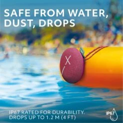 Ultimate Ears MINIROLL Ultra-Portable Waterproof Bluetooth Speaker (Calming Pink)(Ultimate Ears Miniroll Ultra Portable Waterproof Bluetooth Speaker Calming Pink) -Celestron Shop 1725980999 IMG 2330557