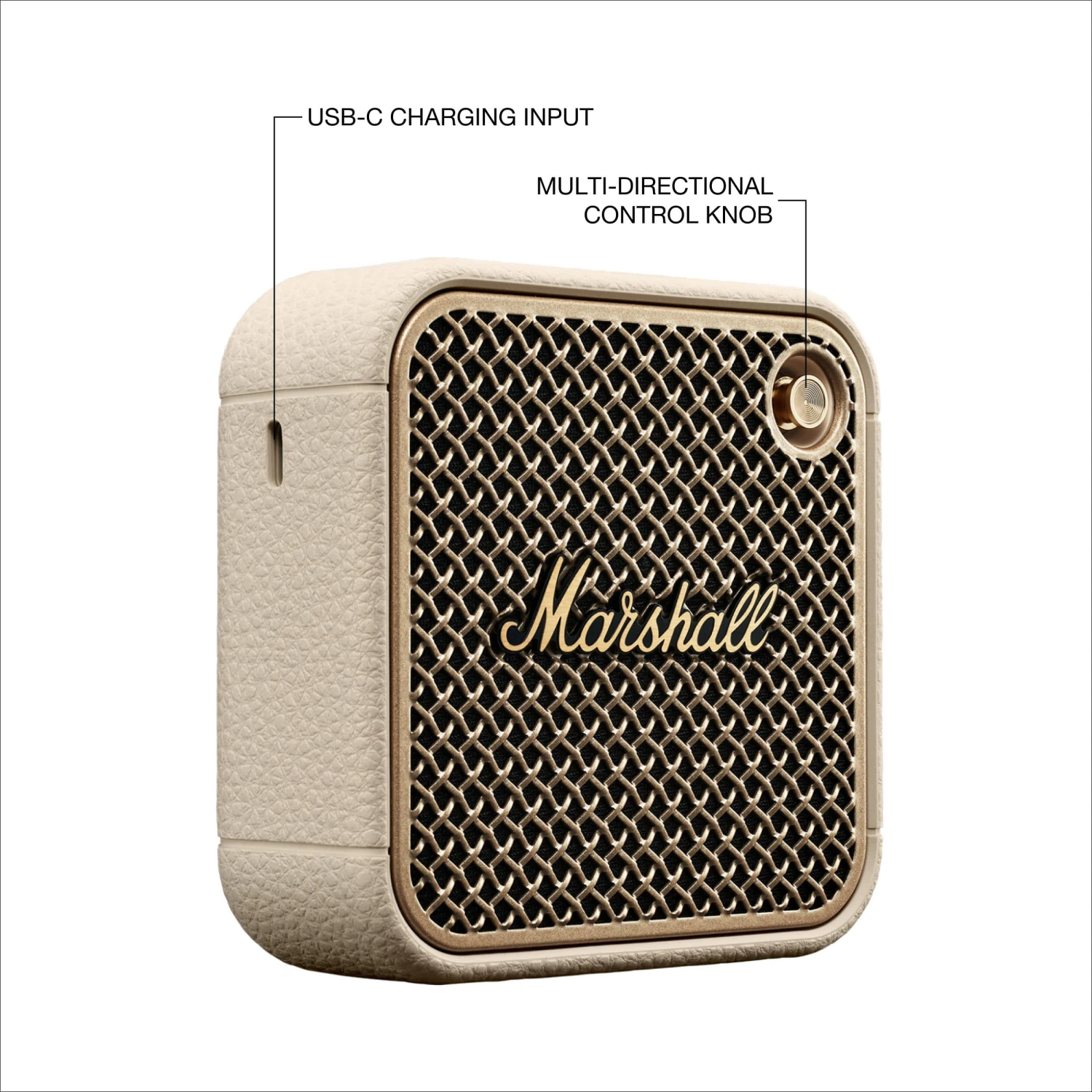 Marshall Willen II Portable Bluetooth Speaker (Cream)(Marshall Willen Ii Portable Bluetooth Speaker Cream) 3 Marshall Willen II Portable Bluetooth Speaker (Cream)(Marshall Willen Ii Portable Bluetooth Speaker Cream) - Image 3