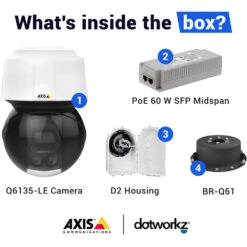 Dotworkz D2 Base Model Enclosure (Clear Lens) With Axis Communications Q6135-LE 1080p PTZ Network Camera (60 Hz)(Dotworkz D2 Base Model Enclosure Clear Lens With Axis Communications Q6135 Le 1080p Ptz Network Camera 60 Hz) -Celestron Shop 1728575221 IMG 2354923