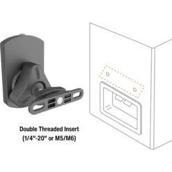 Peerless-AV Universal Swivel Speaker Wall Mount (Pair, Black)(Peerless Av Universal Swivel Speaker Wall Mount Pair Black) -Celestron Shop 1730715436 IMG 2364369