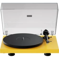 Pro-Ject Audio Systems Debut EVO 2 Manual Two-Speed Turntable (Satin Golden Yellow)(Pro Ject Audio Systems Debut Evo 2 Manual Two Speed Turntable Satin Golden Yellow)