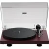 Pro-Ject Audio Systems Debut EVO 2 Manual Two-Speed Turntable (Satin Wine Red)(Pro Ject Audio Systems Debut Evo 2 Manual Two Speed Turntable Satin Wine Red)