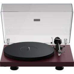 Pro-Ject Audio Systems Debut EVO 2 Manual Two-Speed Turntable (Satin Wine Red)(Pro Ject Audio Systems Debut Evo 2 Manual Two Speed Turntable Satin Wine Red)