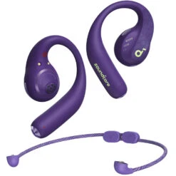 Soundcore By Anker AeroFit Pro Open-Ear Earbuds (Electric Purple)(Soundcore By Anker Aerofit Pro Open Ear Earbuds Electric Purple)