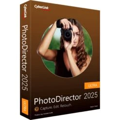 CyberLink PhotoDirector 2025 Ultra (Box With Activation Code)(Cyberlink Photodirector 2025 Ultra Box With Activation Code)
