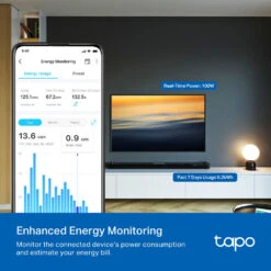 TP-Link Tapo P210M Smart Wi-Fi Outlet With Energy Monitoring (Matter)(Tp Link Tapo P210m Smart Wi Fi Outlet With Energy Monitoring Matter) -Celestron Shop 1733229828 IMG 2385936