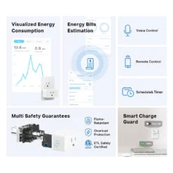 TP-Link Tapo P110M Smart Wi-Fi Plug With Energy Monitoring (Matter, 2-Pack)(Tp Link Tapo P110m Smart Wi Fi Plug With Energy Monitoring Matter 2 Pack) -Celestron Shop 1733236786 IMG 2386414