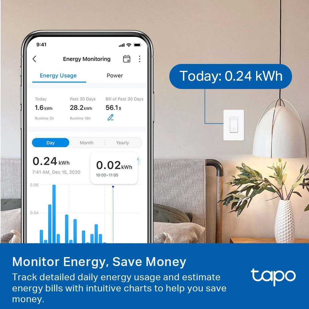 TP-Link Tapo S515D Smart Wi-Fi 3-Way Dimmer Switch Kit (Matter)(Tp Link Tapo S515d Smart Wi Fi 3 Way Dimmer Switch Kit Matter) 7 TP-Link Tapo S515D Smart Wi-Fi 3-Way Dimmer Switch Kit (Matter)(Tp Link Tapo S515d Smart Wi Fi 3 Way Dimmer Switch Kit Matter) - Image 7