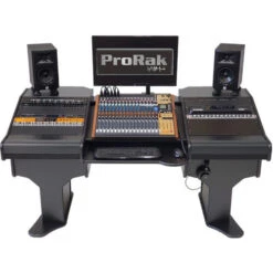 RAB Audio ProRak Multiboard 26 Audio Desk With Rack Bays And Keyboard Tray (Black)(Rab Audio Prorak Multiboard 26 Audio Desk With Rack Bays And Keyboard Tray Black) -Celestron Shop 1733757566 IMG 2391150
